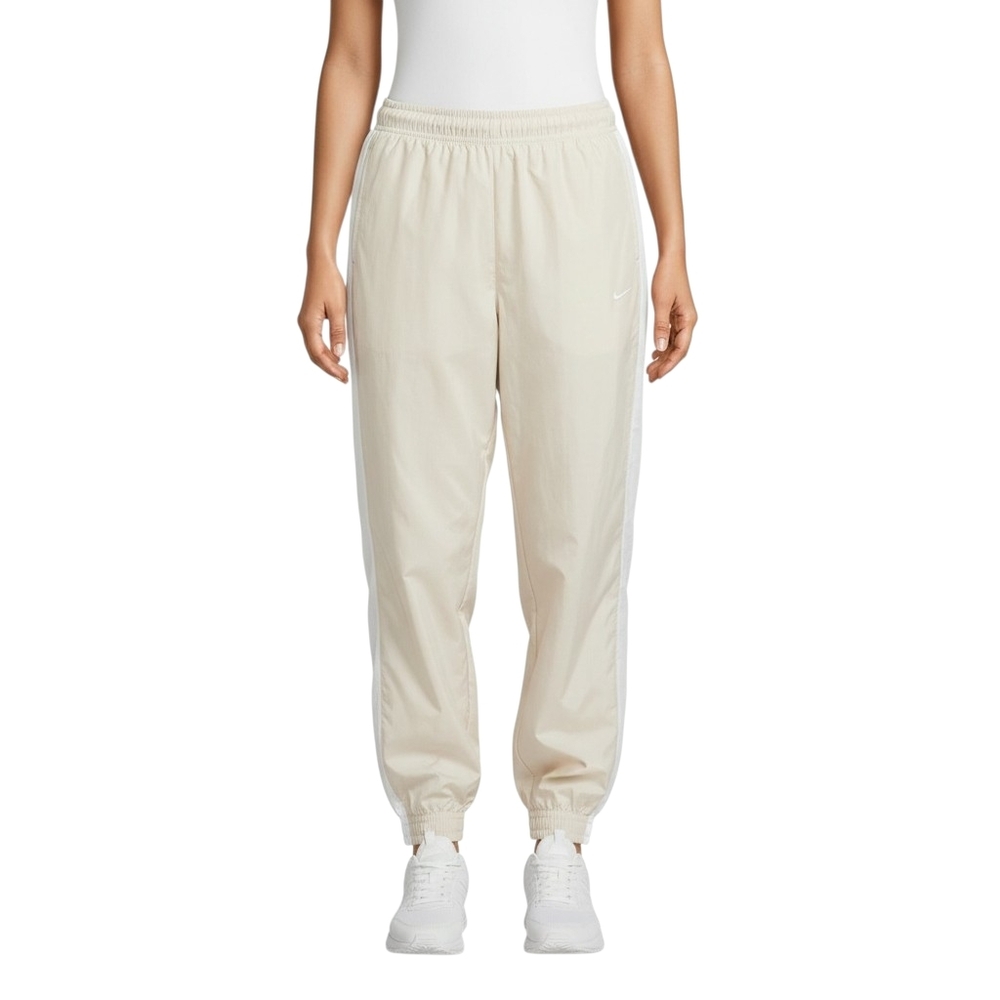 Nike Women's Loose Fit Nylon Jogger Pants Size L Mid-Rise UPF 40+ Full Length